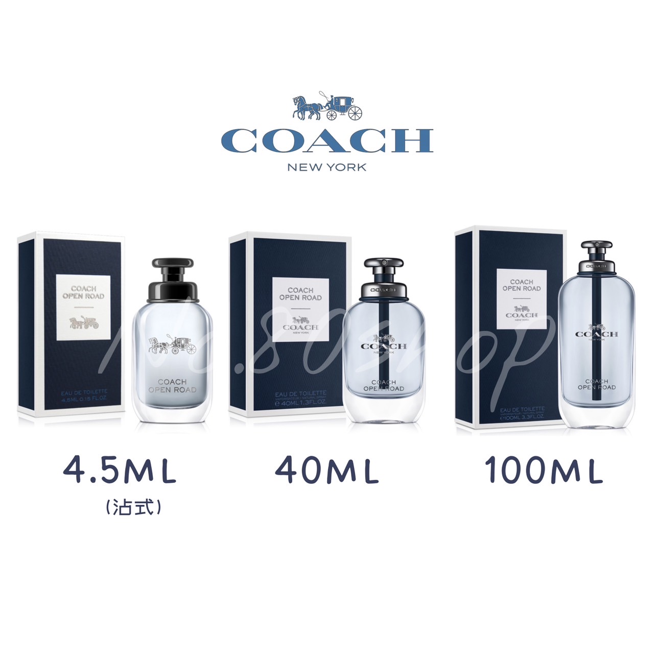 Coach Open Road 加州公路男性淡香水 (40ml/100ml/組合)