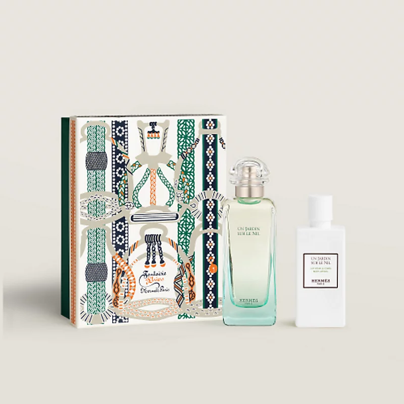 Hermès 愛馬仕 尼羅河淡香水禮盒 香水100ml+身體乳80ml｜花果清新調香水推薦